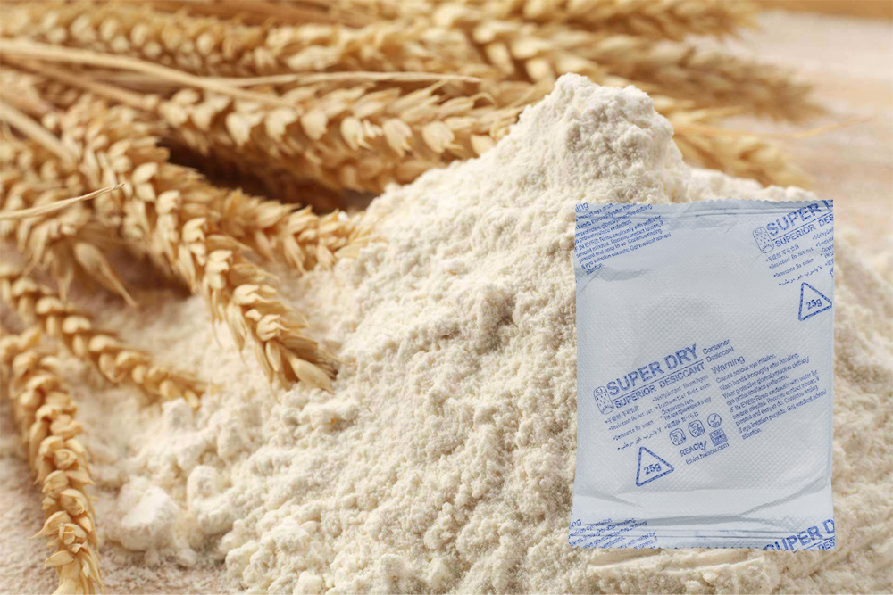 Can we use desiccant when flour is moldy?